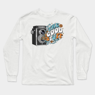 Focus On The Good Stuff - Retro Vintage Camera Photography Long Sleeve T-Shirt