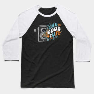 Focus On The Good Stuff - Retro Vintage Camera Photography Baseball T-Shirt