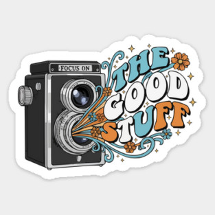 Focus On The Good Stuff - Retro Vintage Camera Photography Magnet