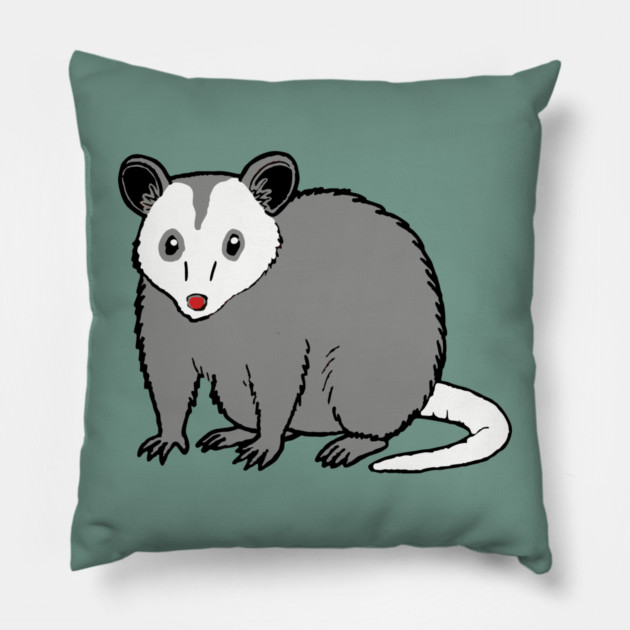 Possum — Subtle Funny Wildlife Pillow by DonWillisJrArt