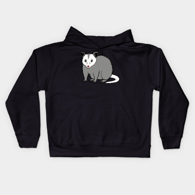 Possum — Subtle Funny Wildlife Kids Hoodie by DonWillisJrArt