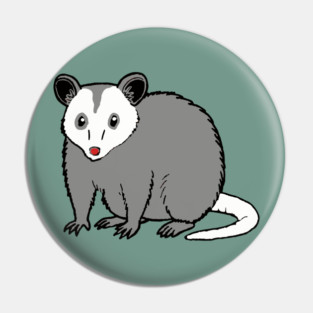 Possum — Subtle Funny Wildlife Pin