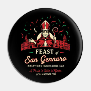 Feast of San Gennaro Celebration Pin