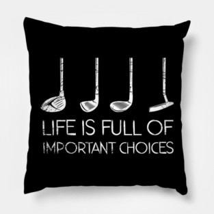 Golfing Sports Funny Golfer Golf Pillow