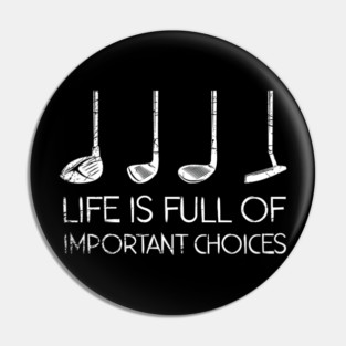 Golfing Sports Funny Golfer Golf Pin