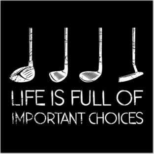 Golfing Sports Funny Golfer Golf Posters and Art