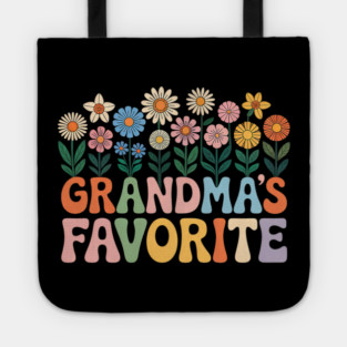 Grandma’s Favorite Wildflower Floral Grandma Tote