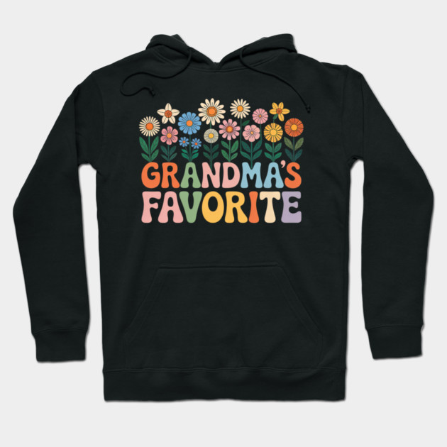 Grandma’s Favorite Wildflower Floral Grandma Hoodie by yangho