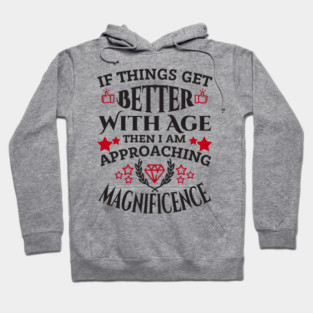 Things Get Better With Age Sassy Grown Up Confidence Hoodie