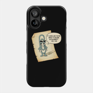 Autocorrect Blame Clip Cartoon Phone Case