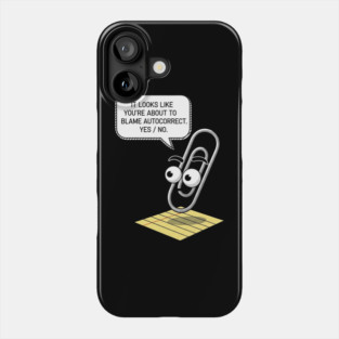 Autocorrect Blame - Clippy Style Phone Case