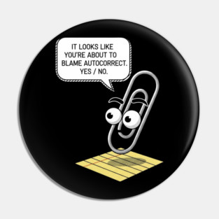Autocorrect Blame - Clippy Style Pin