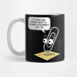 Autocorrect Blame - Clippy Style Mug