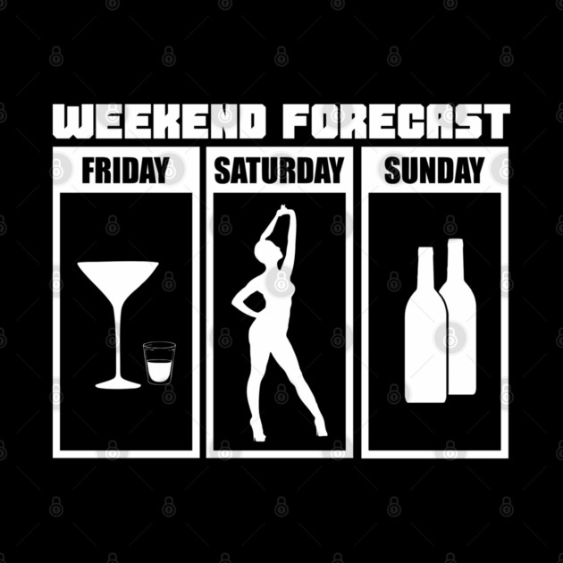 Weekend Forecast Party Drinking Wild Night by Anticorporati
