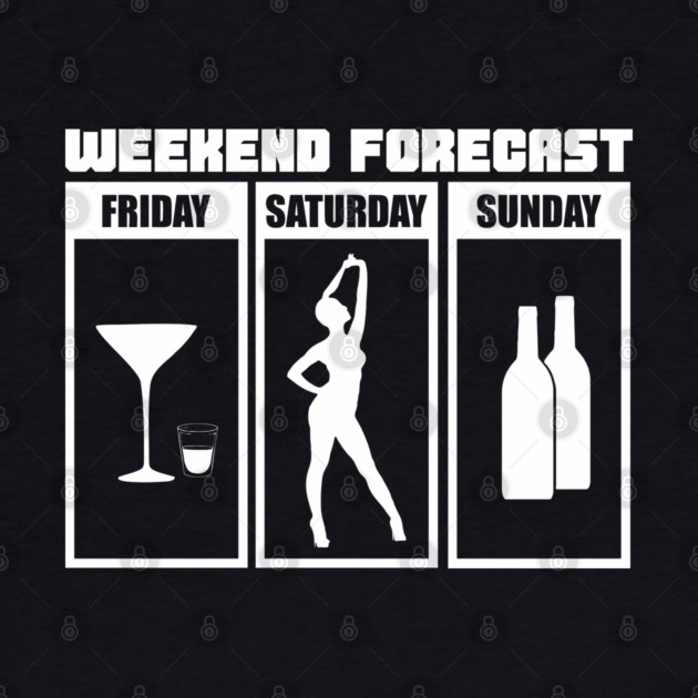 Weekend Forecast Party Drinking Wild Night by Anticorporati
