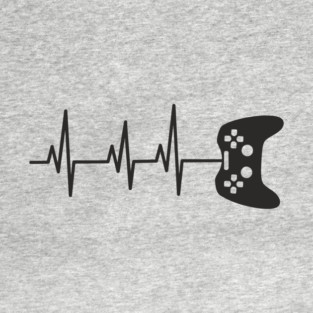 Gamer Heartbeat Gaming Nerd Life T-Shirt