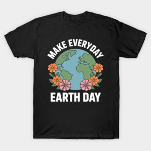Destroy Patriarchy Not Planet Cute Feminist Earth Day T-Shirt