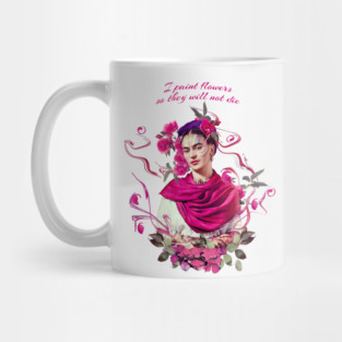 FRIDA KAHLO Mexican Feminist portrait T-Shirt Mug