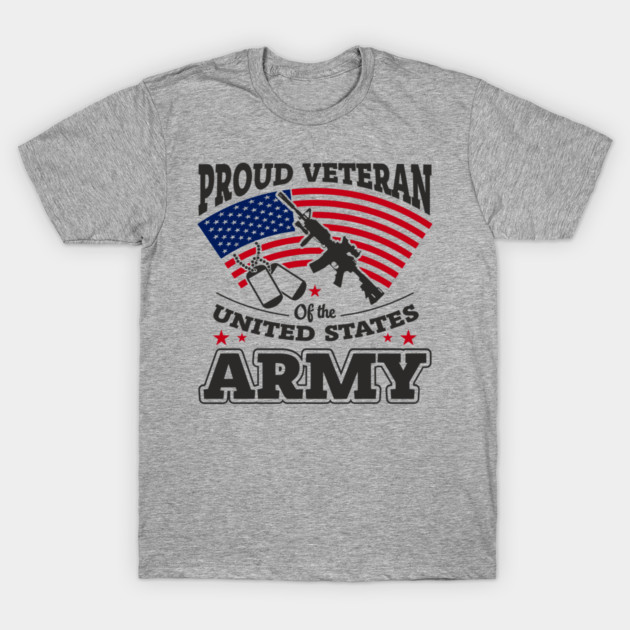 Proud Veteran United States Army National Pride T-Shirt by Anticorporati