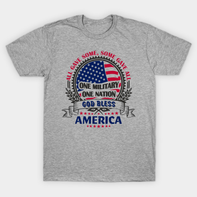 God Bless America Soldier Sacrifice Tribute T-Shirt by Anticorporati