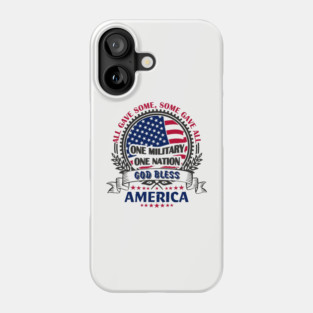 God Bless America Soldier Sacrifice Tribute Phone Case
