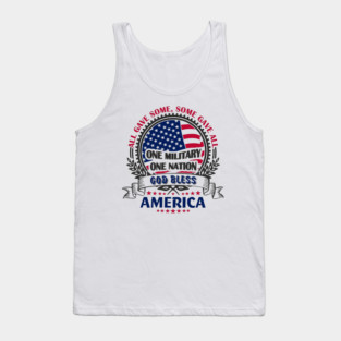 God Bless America Soldier Sacrifice Tribute Tank Top