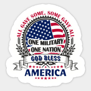 God Bless America Soldier Sacrifice Tribute Sticker