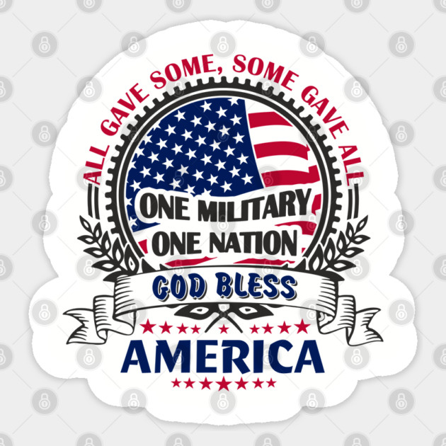 God Bless America Soldier Sacrifice Tribute Sticker by Anticorporati