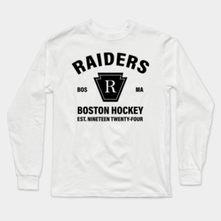 Boston Raiders Hockey-Ilya Rozanov Replica Shirt  Heated Rivalry Inspired Black Long Sleeve T-Shirt