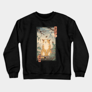 Edo Cat Crewneck Sweatshirt