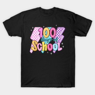 One Hundred Days of School Lightning Bolt Energy Teacher Student Design T-Shirt