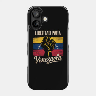 Libertad para Venezuela Support Flag Phone Case