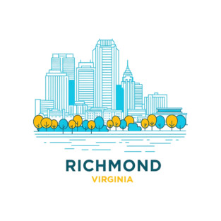 Richmond Virginia Skyline Trees Tank Top