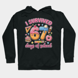 I Survived 67 Days of School Kawaii Donut Ice Cream Hoodie