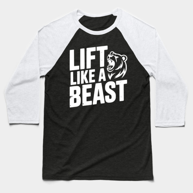 Lift Like a Beast Baseball T-Shirt by Frank Ring