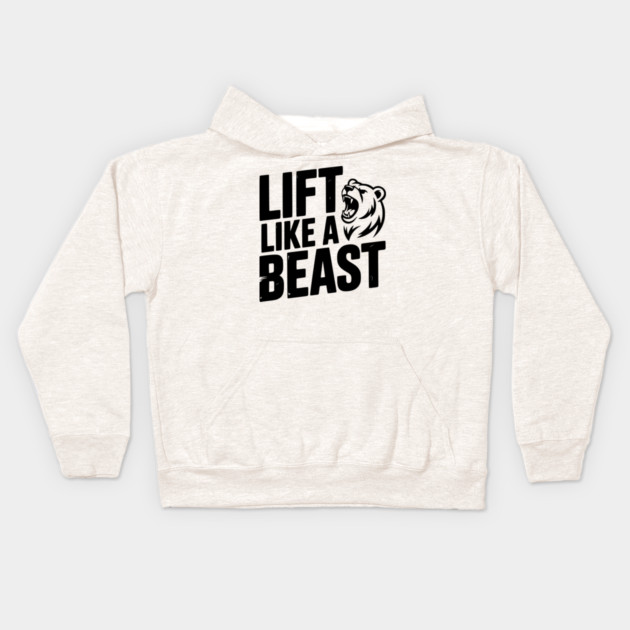 Lift Like a Beast Kids Hoodie by Frank Ring