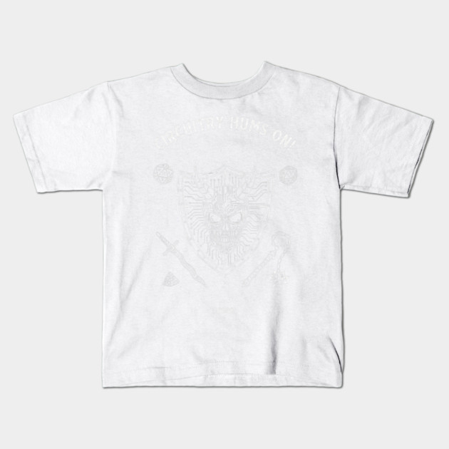 Circuitry Hums On For Dungeons And Dragons Players Kids T-Shirt by pringtee