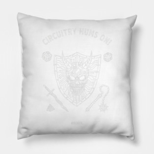 Circuitry Hums On For Dungeons And Dragons Players Pillow