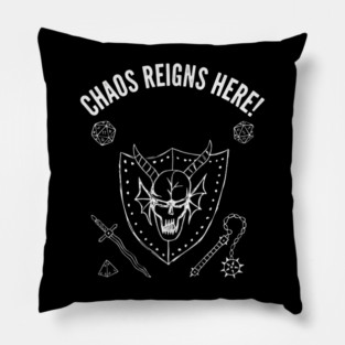 Death's Presence Exists! Dungeon Masters Design Pillow