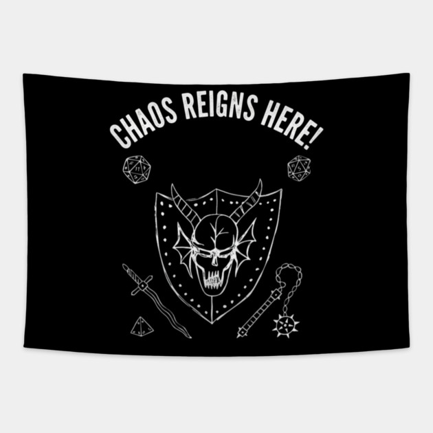 Death's Presence Exists! Dungeon Masters Design Tapestry by pringtee