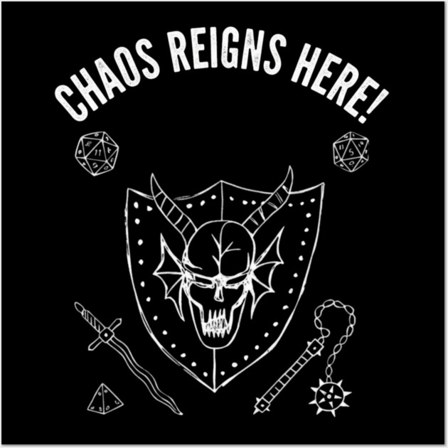 Death's Presence Exists! Dungeon Masters Design Wall Art by pringtee