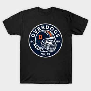 Bo Nix Overdogs Football D Mascot No. 10 Fan T-Shirt