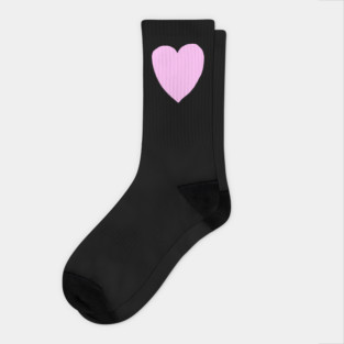 Pink Heart Love Socks