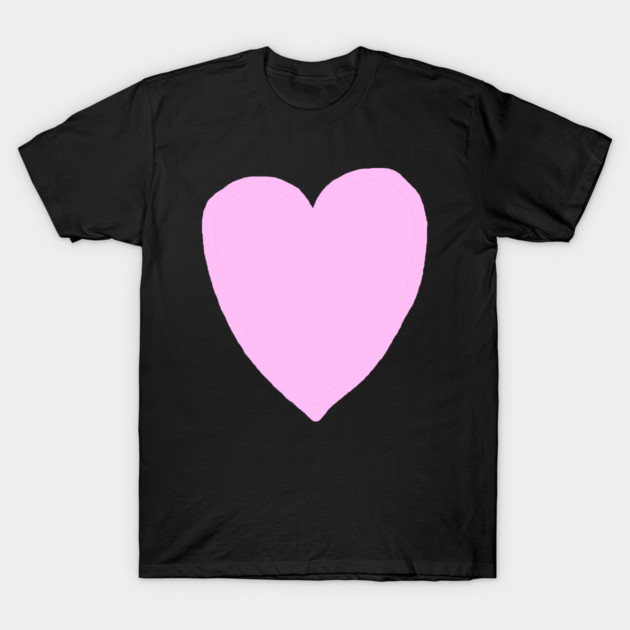 Pink Heart Love T-Shirt by Creatifly Graphic Tees