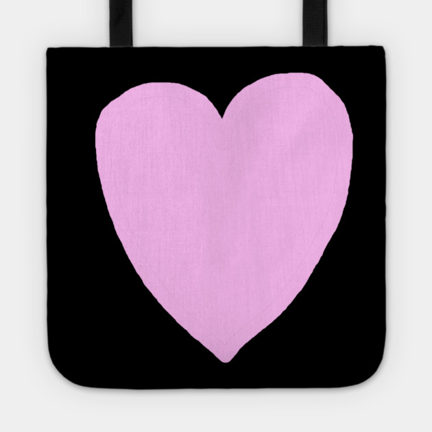 Pink Heart Love Tote by Creatifly Graphic Tees