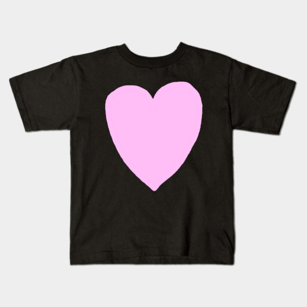 Pink Heart Love Kids T-Shirt by Creatifly Graphic Tees