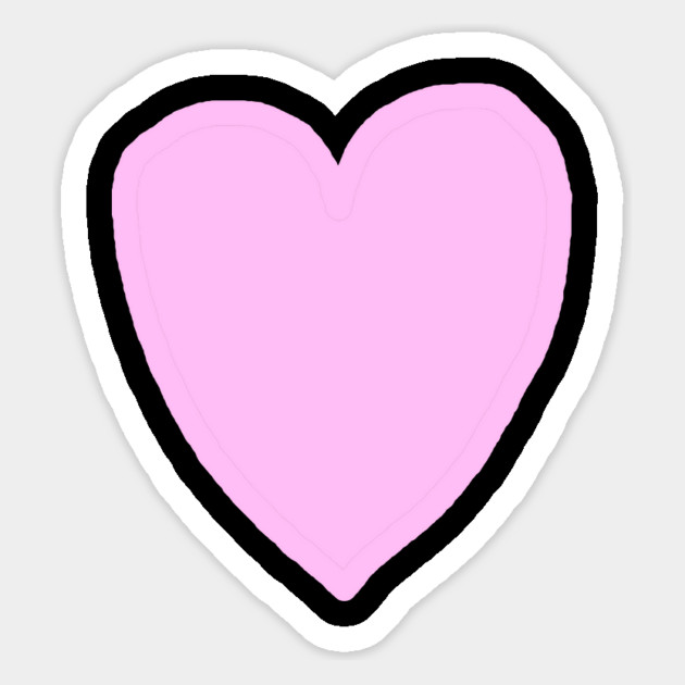 Pink Heart Love Magnet by Creatifly Graphic Tees
