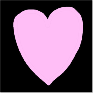 Pink Heart Love Posters and Art