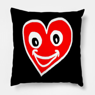 Smiling Heart Face Pillow