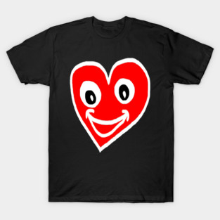 Smiling Heart Face T-Shirt